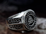 OCELOVÝ PRSTEN VIKING Valknut Runes Celtics Knot  