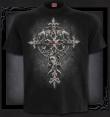 Tričko Spiral Gotický kříž CUSTODIAN DT253600  