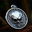 Přívěsek chirurgická ocel lebka ROUND SKULL  