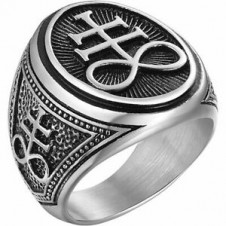 OCELOVÝ PRSTEN LEVIATHAN Satan Ring