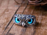 OCELOVÝ PRSTEN SOVA Blue eyes  