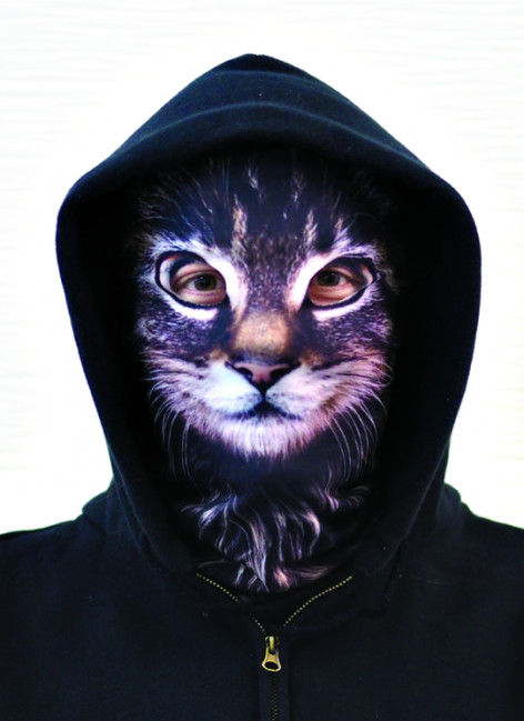 Multifunkční šátek/rouška nákrčník na motorku KOČKA - CAT  