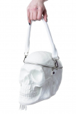 Kabelka taška KILLSTAR - Grave Digger Skull WHITE K-BAG-F-2938-WH  