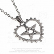 Přívěsek pentagram Alchemy Gothic - Cunning Heart  