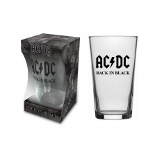 AC/DC Sklenice na pivo BACK IN BLACK 570ml
