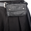 KILT PÁNSKÝ BLACK PISTOL Kilt Cotton/Leather black  