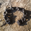 Náramek s lebkou nerezová ocel Hip Skull Black Náramek s lebkou nerezová ocel Hip Skull Black