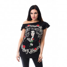 Dámské tričko Addams family TORTURE OFF SHOULDER - INNC