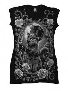 Tunika s kočkou GOTHIC CAT
