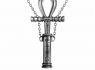 Přívěsek Alchemy Gothic - Ankh of the Dead  