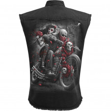 Motorkářská KOŠILE bez rukávů/Vesta Spiral DOTD BIKERS XXXXL