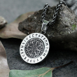 Přívěsek chirurgická ocel VIKING Vegvisir Runes rotating  