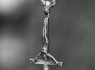 Přívěsek chirurgická ocel Obrácený kříž Antichrist  
