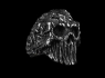 OCELOVÝ PRSTEN LEBKA Skull Scar Crack OCELOVÝ PRSTEN LEBKA Skull Scar Crack