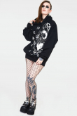 DÁMSKÁ MIKINA Devil Tarot Oversized HLA4283  