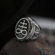 OCELOVÝ PRSTEN LEVIATHAN Satan Ring  