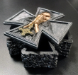 Krabička na cetky - šperkovnice IRON CROSS SKULL  