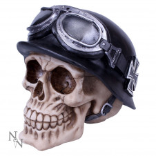 Lebka Iron Cross Biker Skull