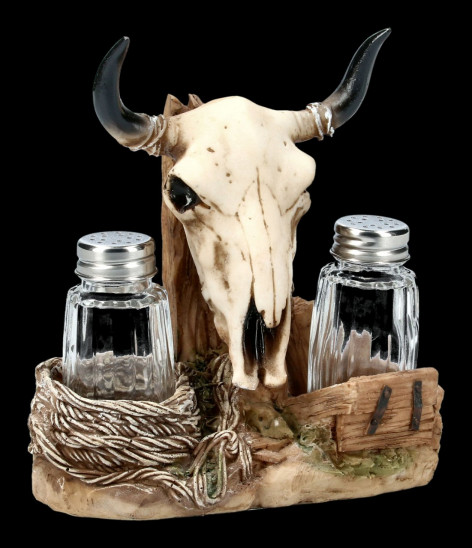 Solnička a pepřenka Western Bull Skull  