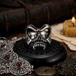 OCELOVÝ PRSTEN LEBKA Skull Mask  