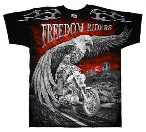 Motorkářské tričko FREEDOM RIDERS FAN-T170  