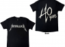 Metalové tričko Metallica - 40th Anniversary Songs Logo Metalové tričko Metallica - 40th Anniversary Songs Logo