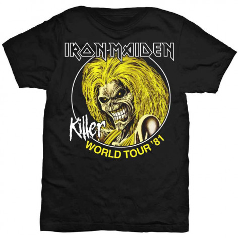 Metalové tričko Iron Maiden – Killer World Tour 81  