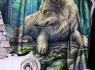 Huňatá Deka/přehoz s vlkem FAIRY STORIES  
