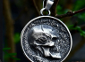 Přívěsek chirurgická ocel lebka ROUND SKULL  