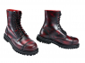 boty kožené 10dírkové BRANDIT - Phantom Red Burgundy  