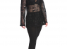 Dámský gothic TOP Black BFF NET  