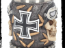 Půllitr korbel (500ml) Wehrmacht Iron Cross Skull Tankard  