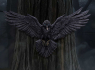 Soška na zeď - Havran Flight of the Raven  