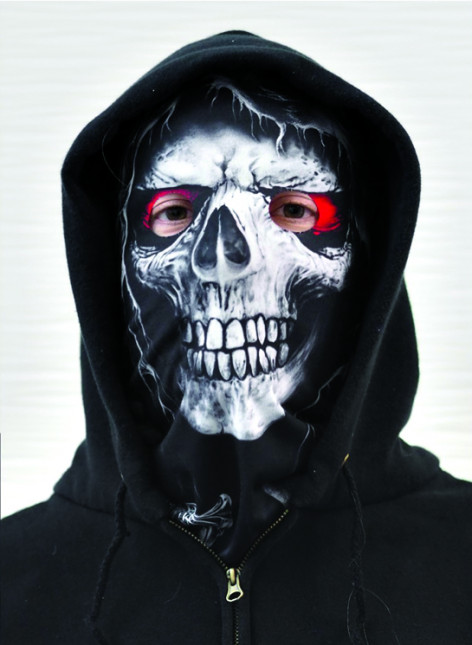 Multifunkční šátek/rouška nákrčník na motorku EVIL SKULL  