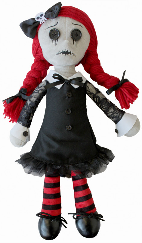 Plyšová panenka LUNA - THE GOTH RAG DOLL DT268956  