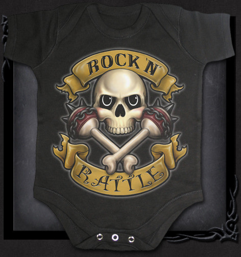 Dětské body Dupačky Spiral Direct ROCK N' RATTLE TR305520  