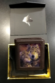 Peněženka s 3D obrázkem Vlk Wolf Stare MENW02  