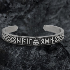 Náramek nerezová ocel VIKING Stamped Futhark Runes