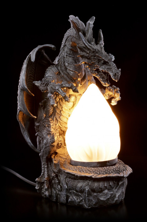 Stolní lampa s drakem Dragon table lamp  