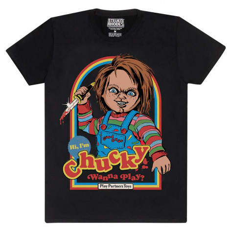 Tričko STEVEN RHODES X CHUCKY - WANNA PLAY   Tričko STEVEN RHODES X CHUCKY - WANNA PLAY