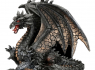 Soška drak Black dragon with copper scales  