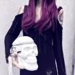 Kabelka taška KILLSTAR - Grave Digger Skull WHITE K-BAG-F-2938-WH  
