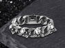 Náramek s lebkou nerezová ocel Hip Skull Silver Náramek s lebkou nerezová ocel Hip Skull Silver