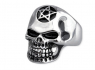 Prsten chirurgická ocel PENTAGRAM SKULL ECHT-SR1149  