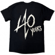 Metalové tričko Metallica - 40th Anniversary Songs Logo  