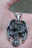 Přívěsek s řetízkem DRAK DRAGON CELTIC CROSS  