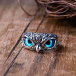 OCELOVÝ PRSTEN SOVA Blue eyes  