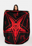 Deka/přehoz BAPHOMET Satan Red  