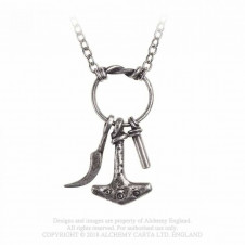 Přívěsek Alchemy Gothic - VIKING Tor's Magiska Amulet - Force, Food & Fire