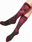 Metalové ponožky SPIRAL - BLOOD ROSE DW197990  